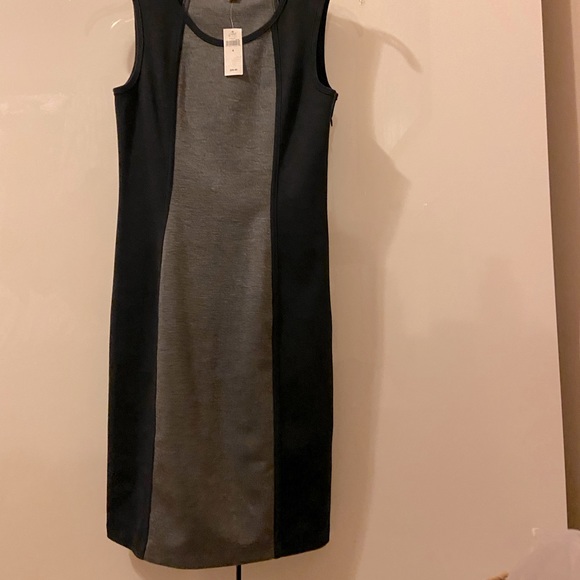 NWT Banana Republic Black and Grey Bodycon Dress - Picture 5 of 8